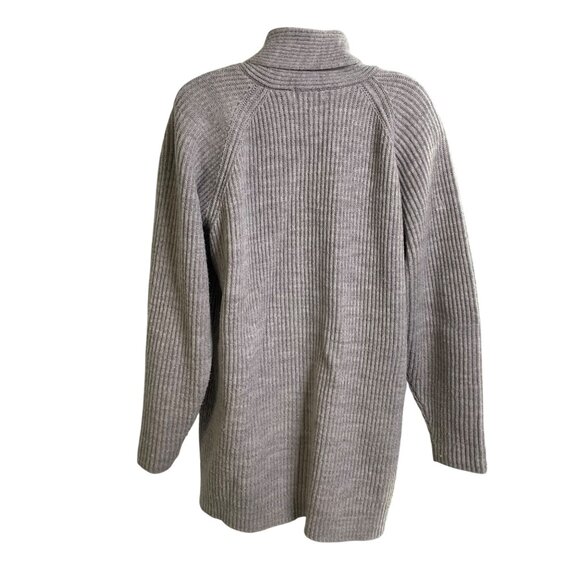 Outside Influence Gray Ribbed Knit Cardigan Sweater Pockets Plus Size 2X u - Picture 5 of 12